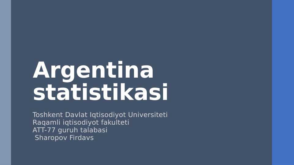 Argentina Statistikasi
