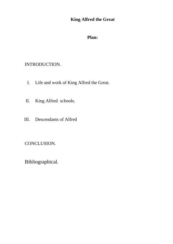 King Alfred the Great