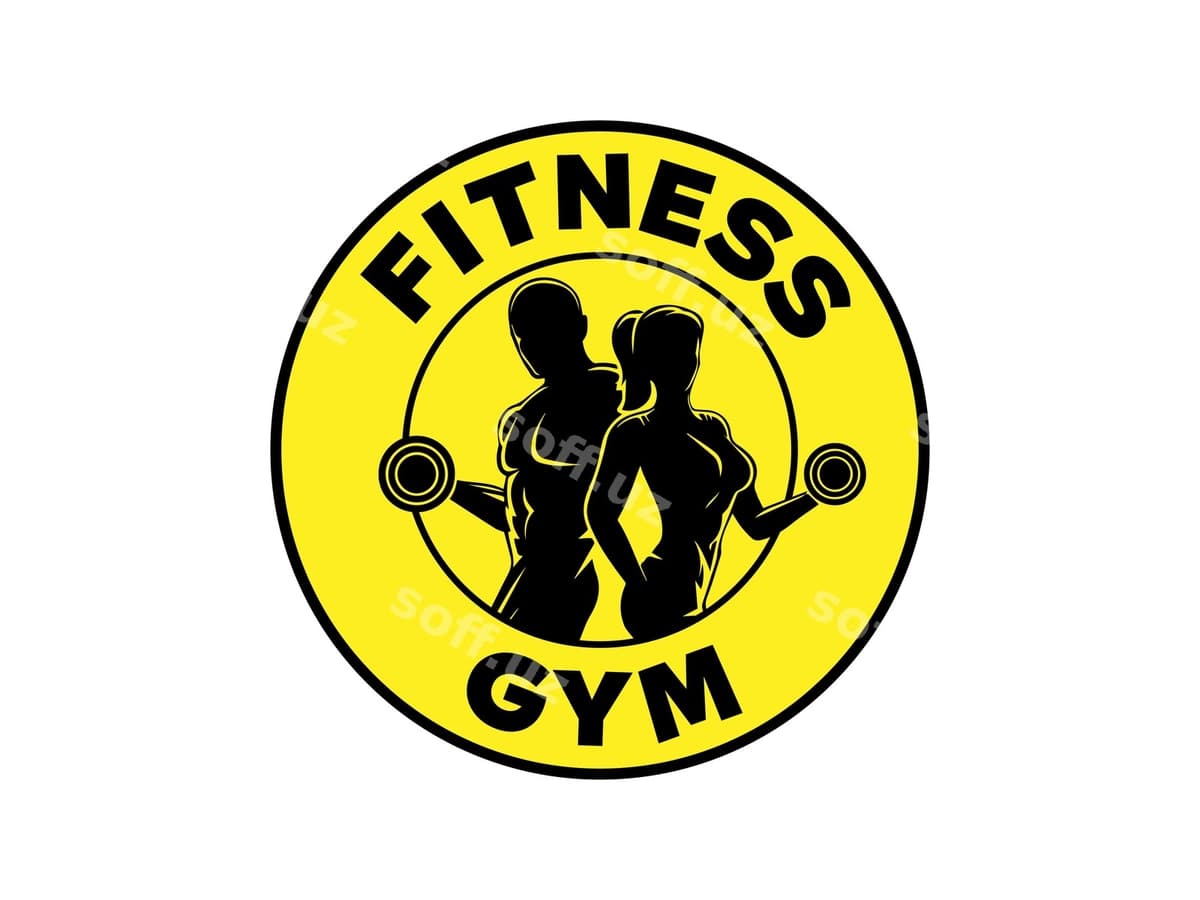 Fitnes zali logotipi dizayni | Fitness gym logo design