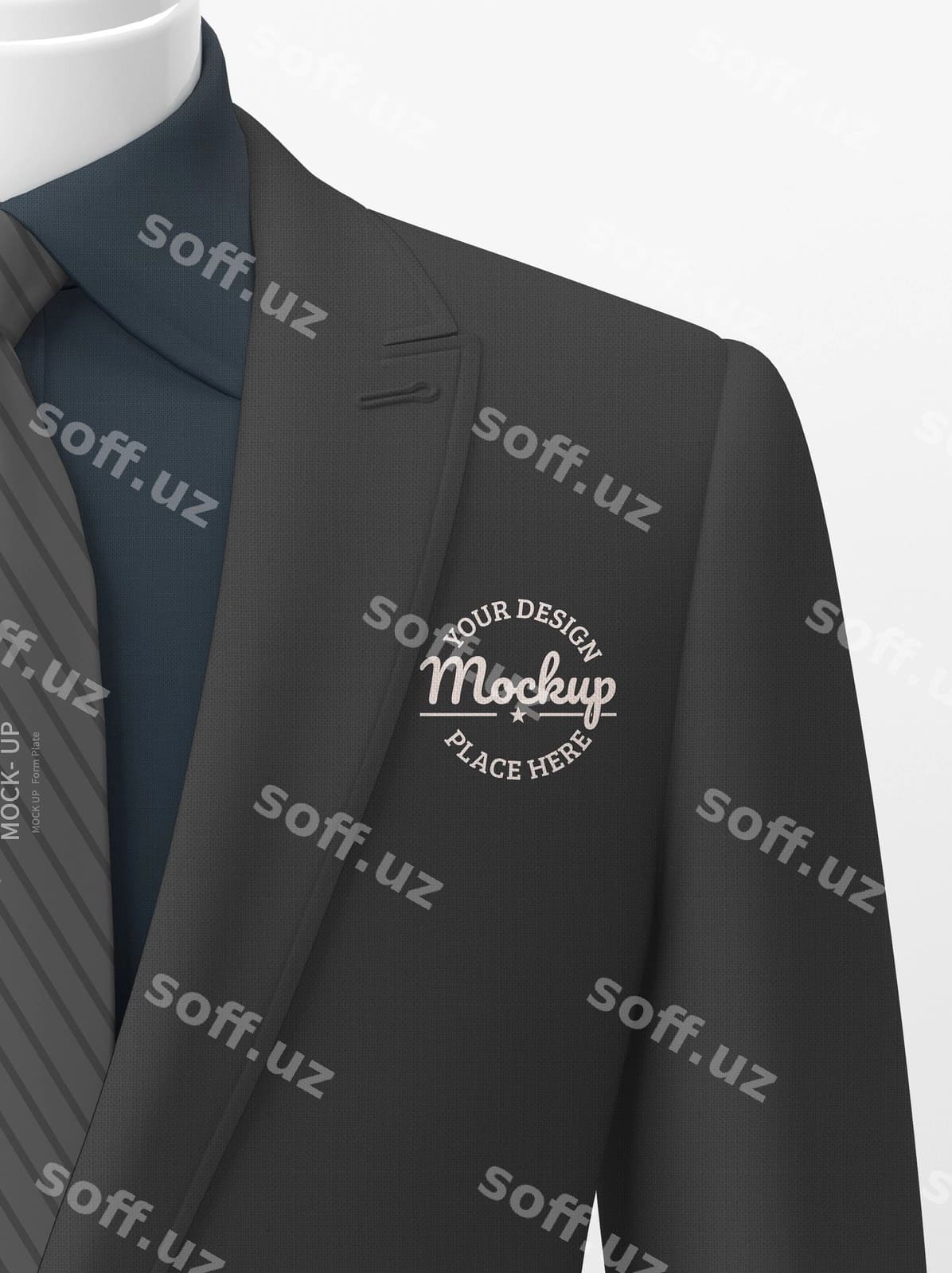 Rasmiy kostyum namuna dizayni | Formal suit mockup design