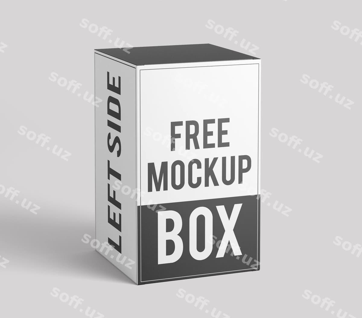 Bepul quticha namunasi | Free box mockup