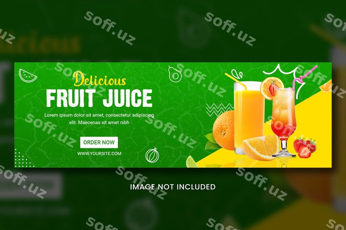 Meva suvi banner | Fruit juice banner