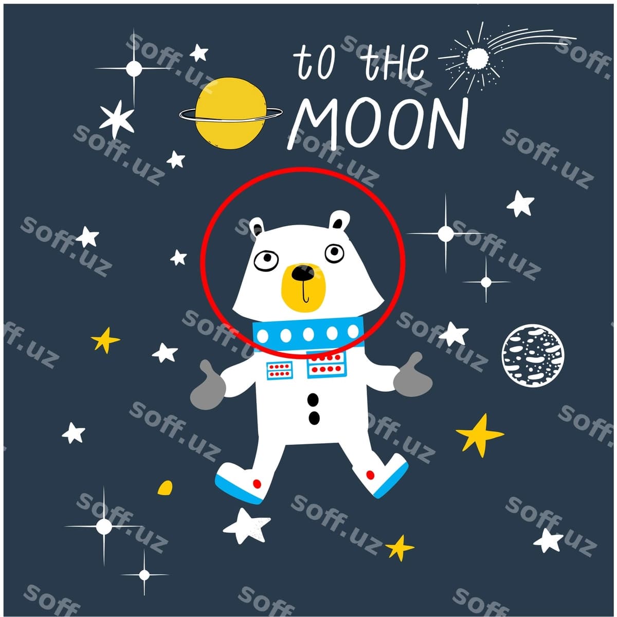 Komik astronaut hayvon multfilm vektori | Funny astronaut animal cartoon vector