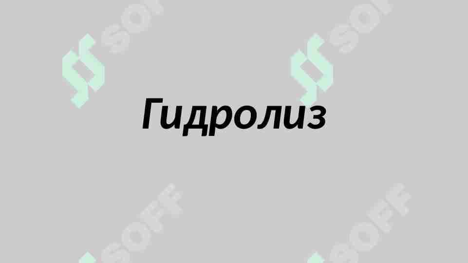 Гидролиз