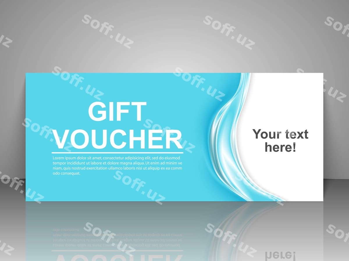 Subsonic kupon shabloni | Gift voucher template