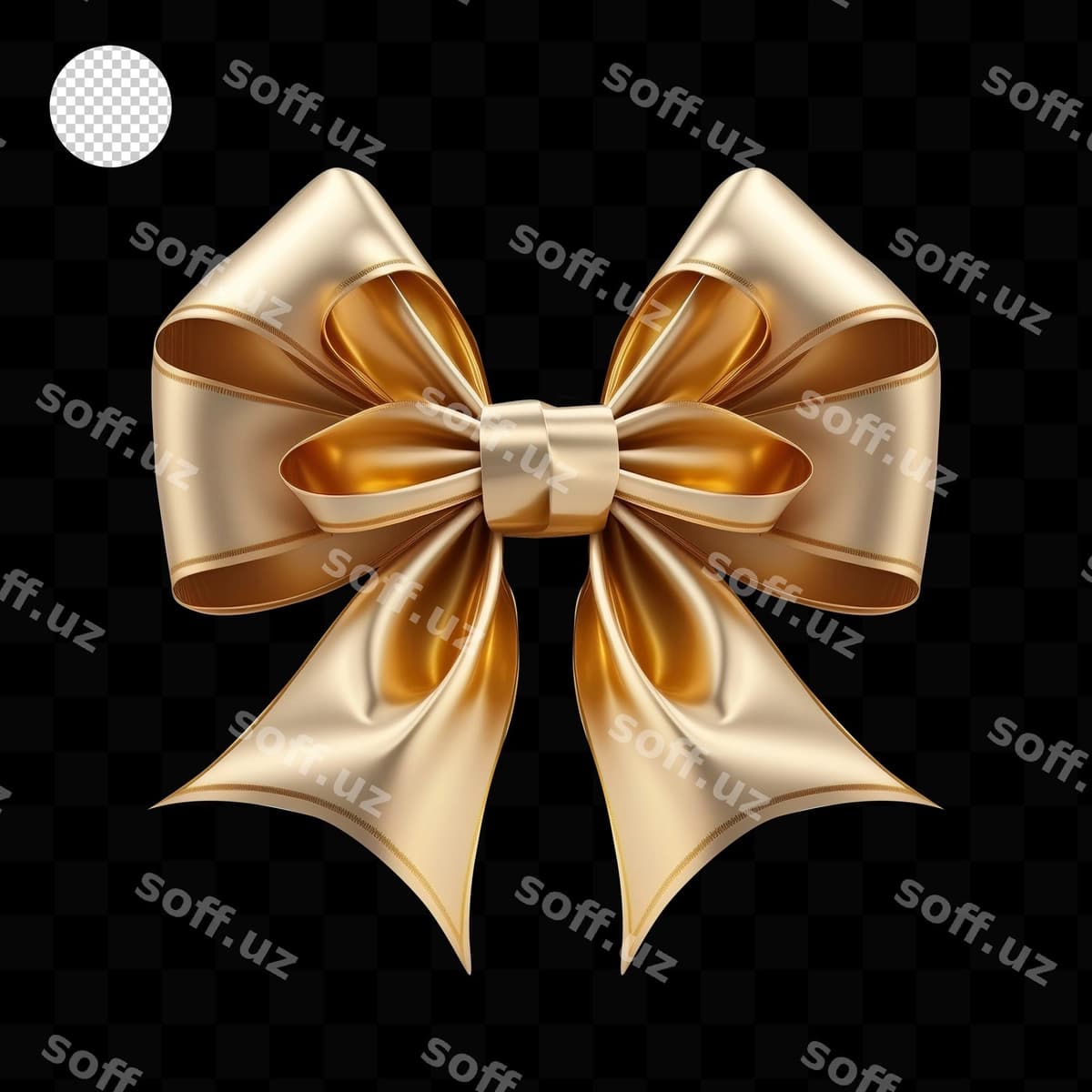 Oltin chishik shiffon | Gold bow ribbon