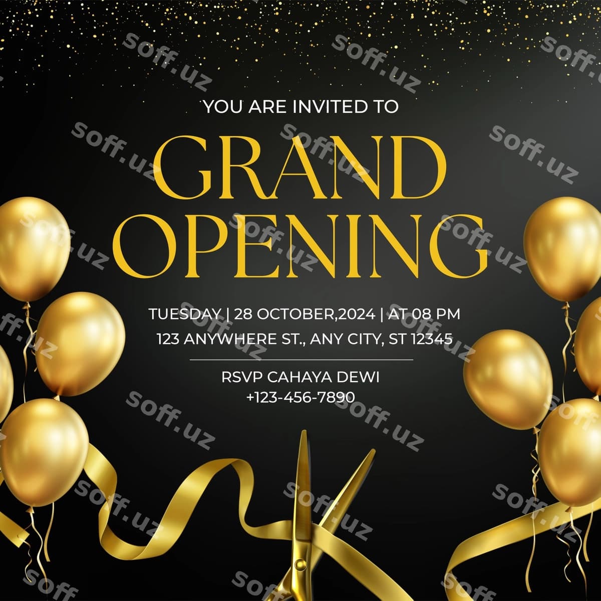 Katta ochilish taklifi | Grand opening invitation