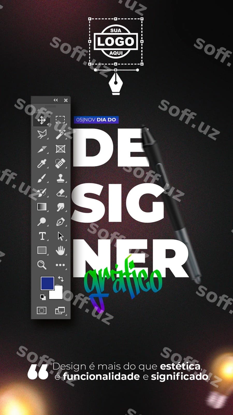 Grafik dizayner kun psd | Graphic designer day psd