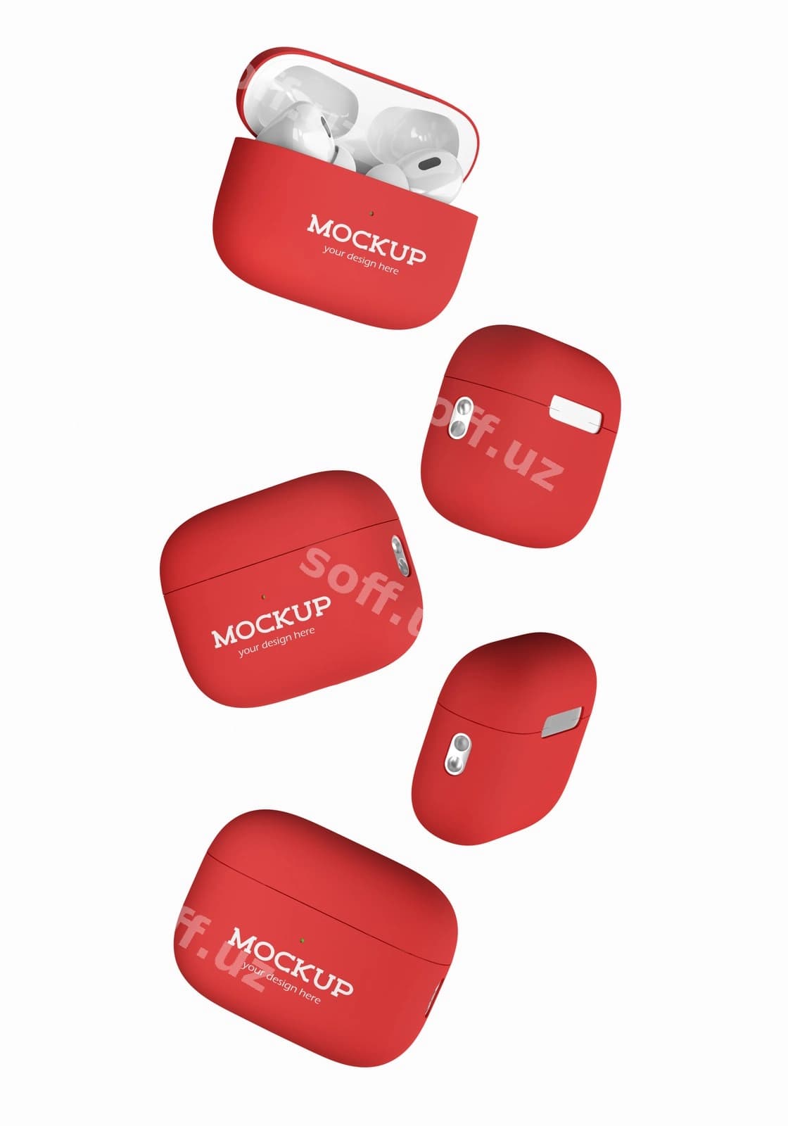 Saketa uchun model qutisi | Headphone case mockup