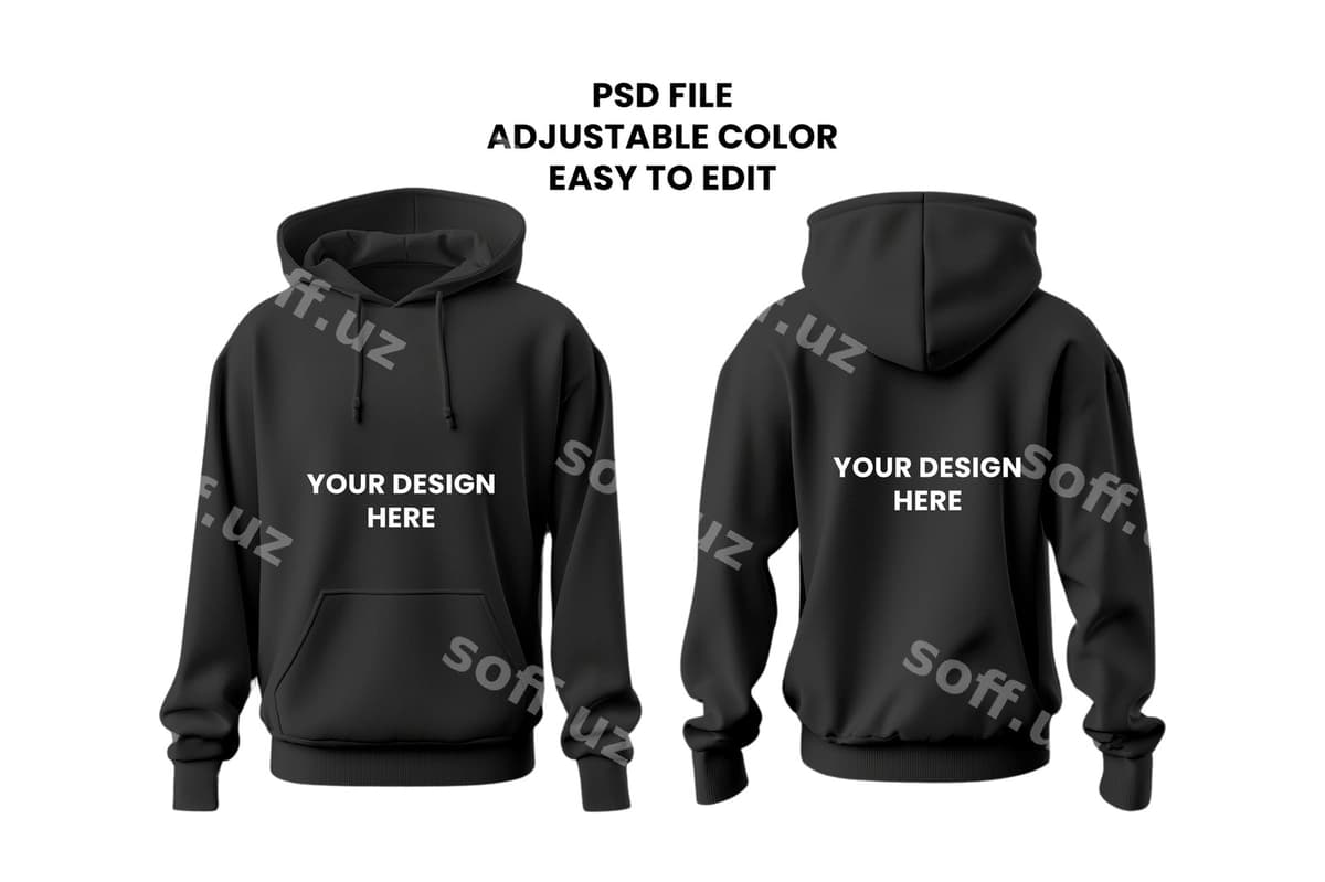 Kapşonli ko'ylakning maketi | Hoodie mockup
