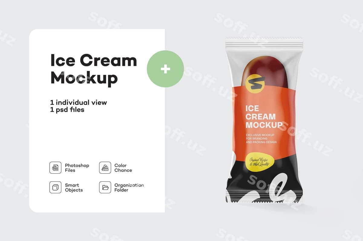 Muzlatma bar namunasi | Ice cream bar mockup