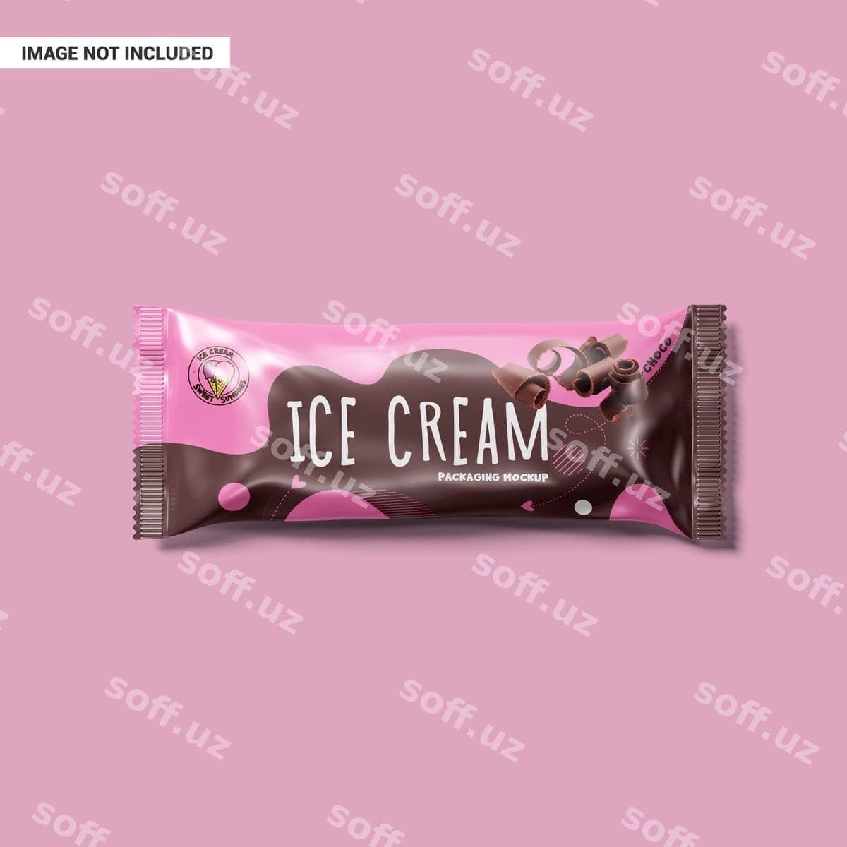 Muzza qadoqlash namunasi | Ice cream packaging mockup