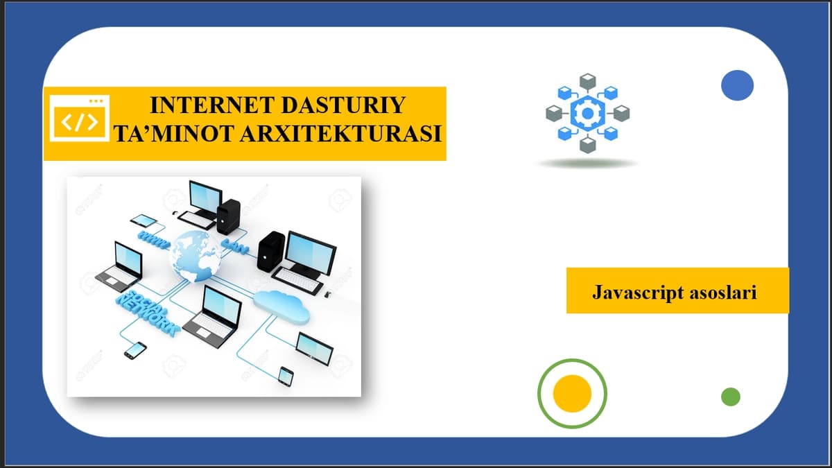 Javascript asoslari