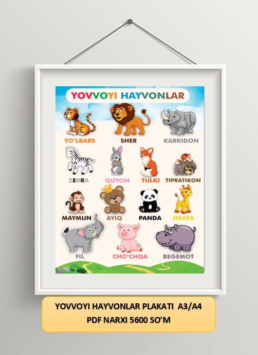 YOVVOYI HAYVONLARI PLAKATI