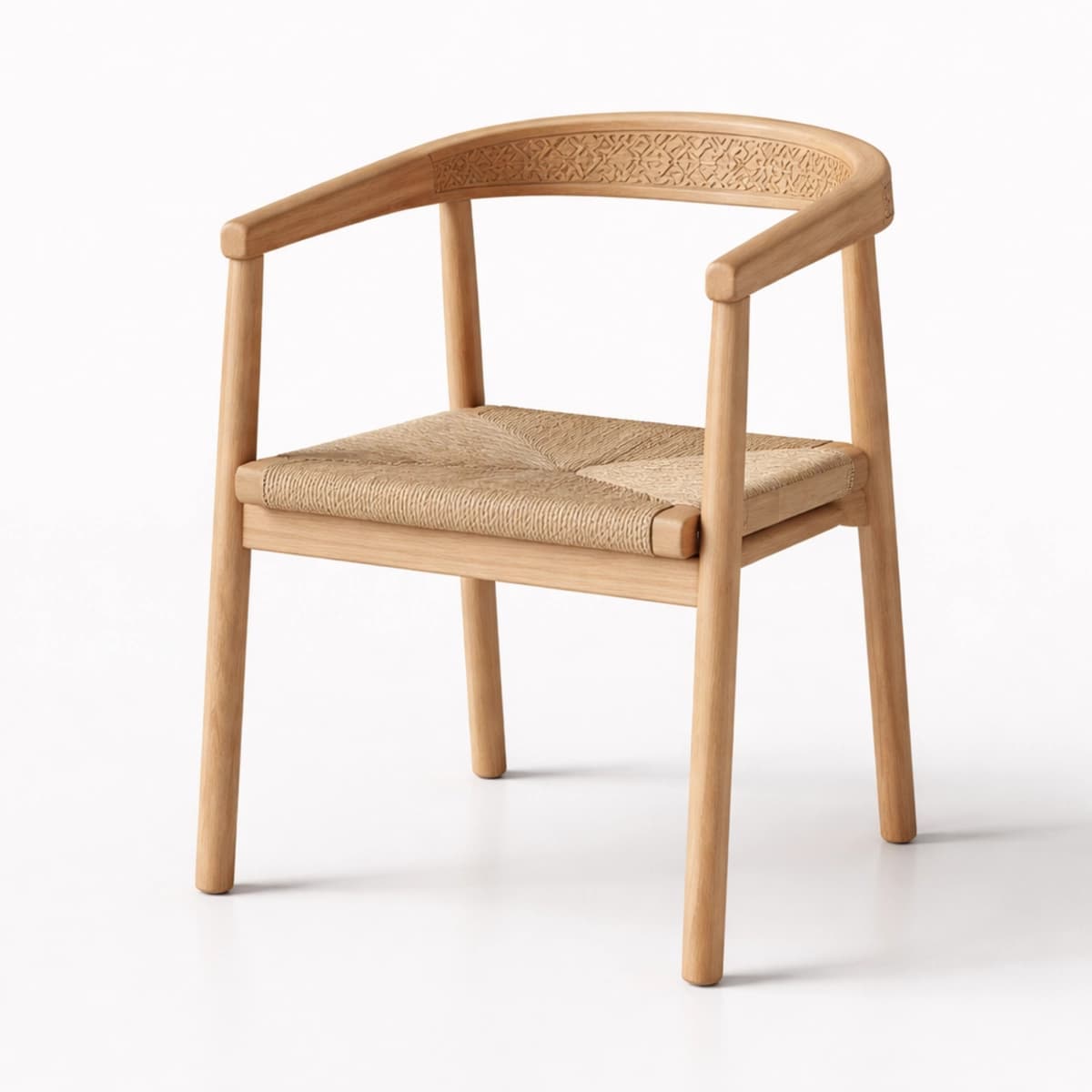 Modern minimalist wooden chair