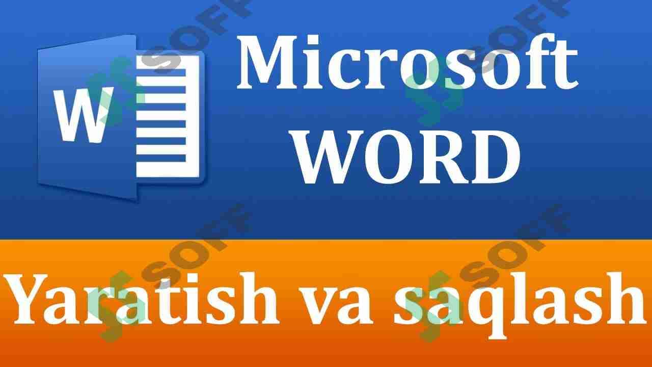 Wordda matn yozish qoidalari
