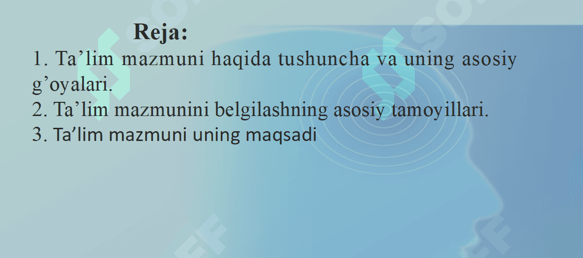 Ta'lim mazmuni