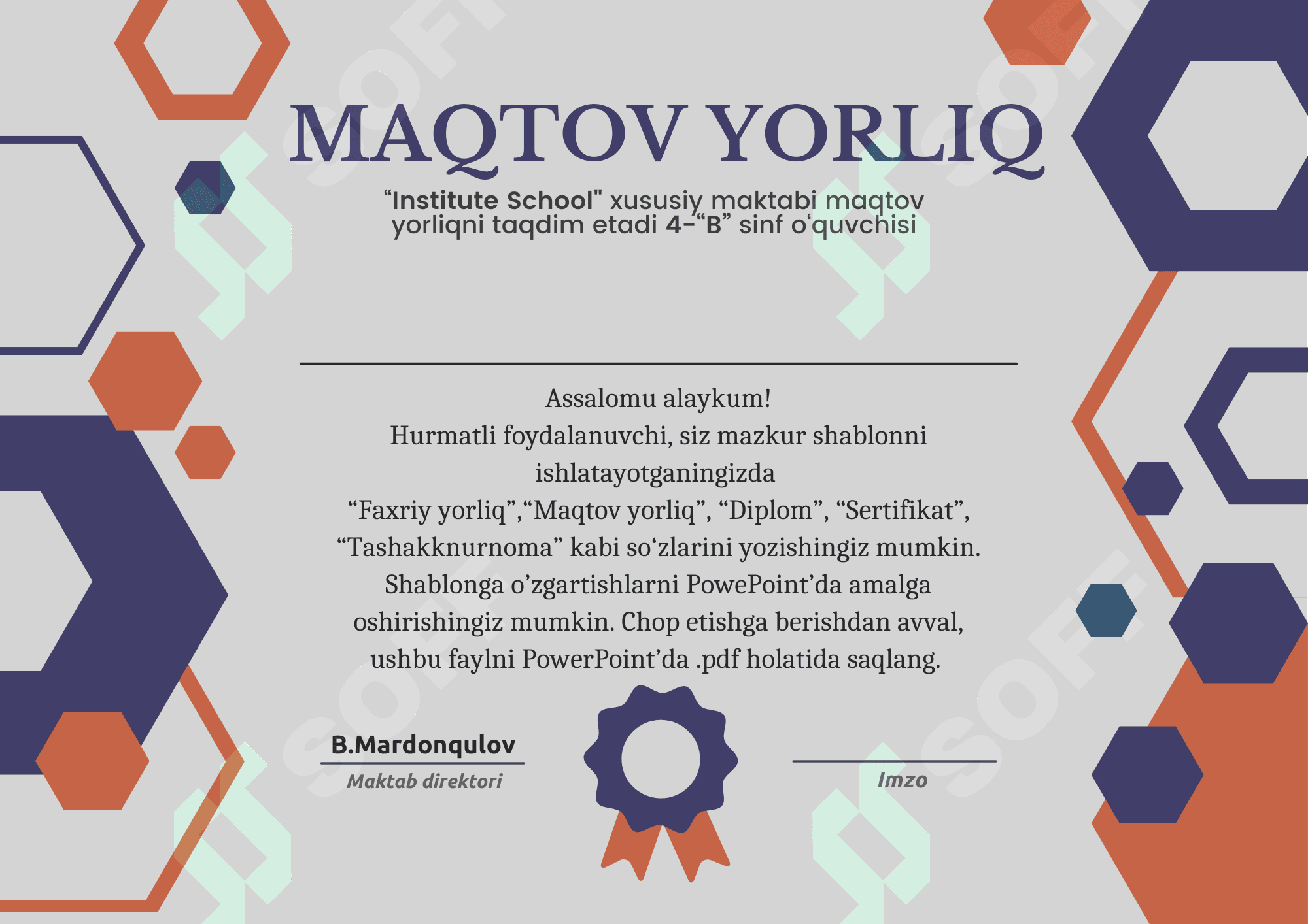 Faxriy yorliq