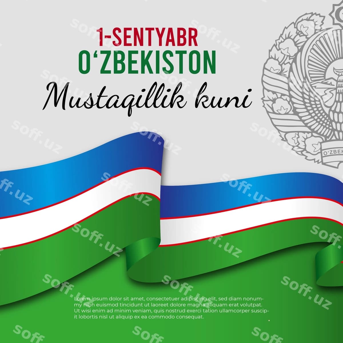 Mustaqillik kuni dizayn konsepti | Independence day design consept