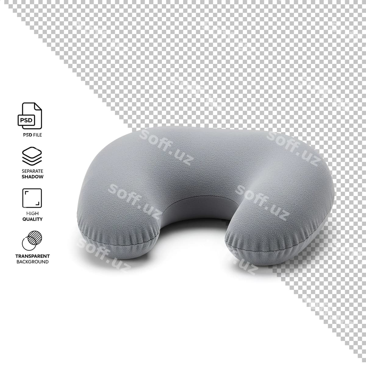 Shamolga olinadigan sayohat uchun bo'yin pillo | Inflatable travel neck pillow