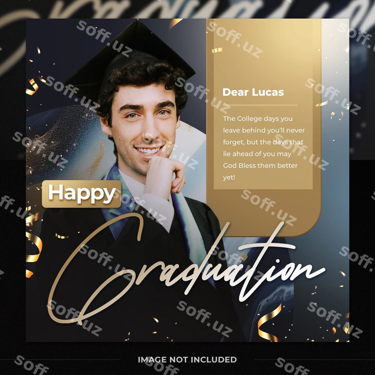 Instagram post bitirish shabloni | Instagram post graduation template