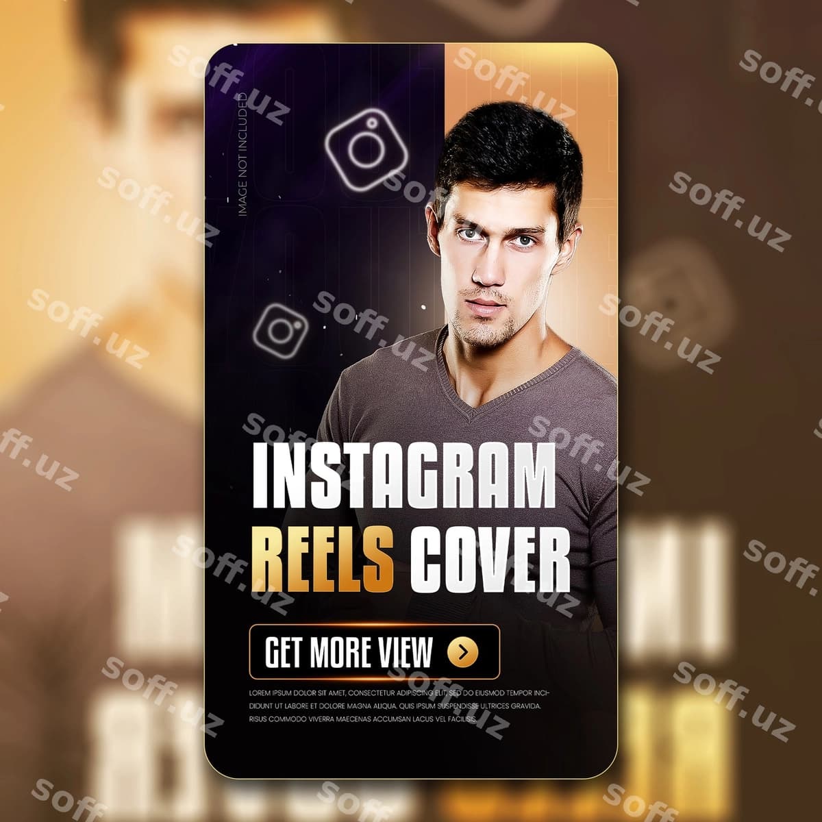 Instagram reels uchun ajoyib shablon | Instagram reels cover template