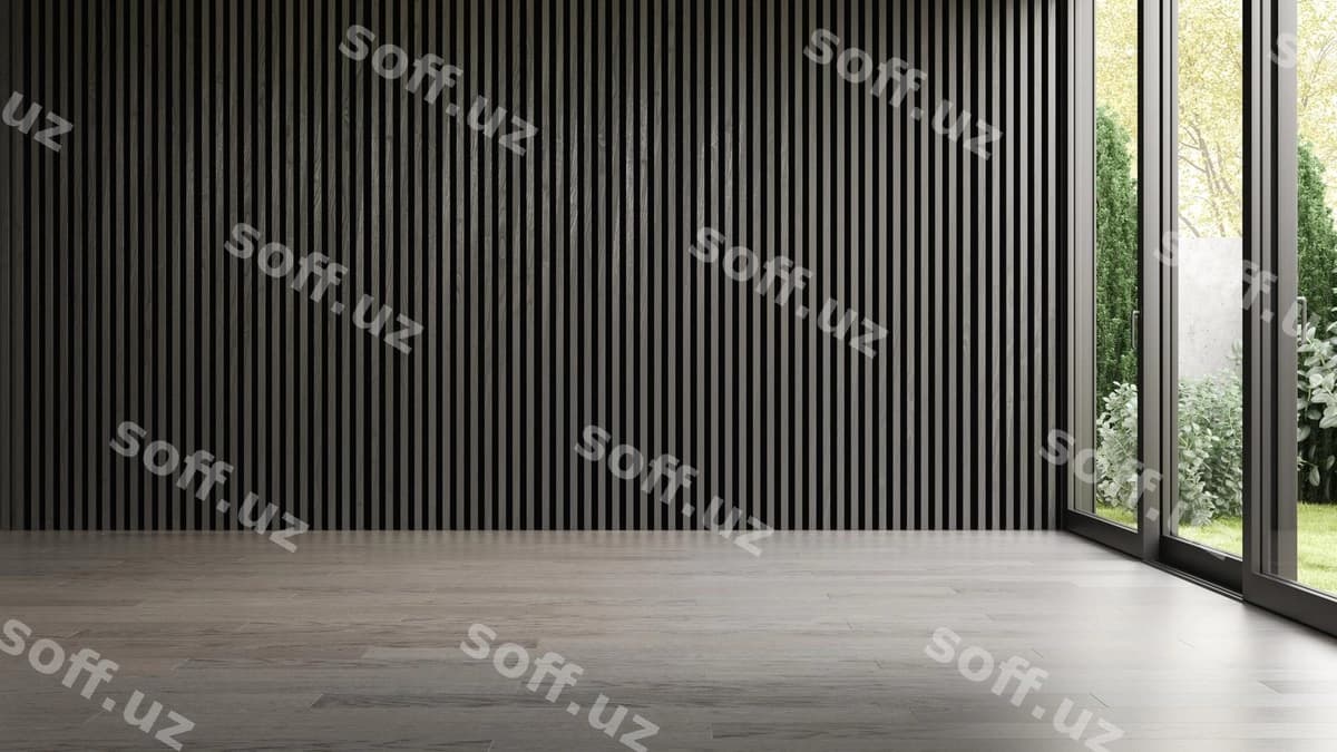 Ichki bo'sh xona 3 o'lchovli rendering | Interior empty room 3 d rendering