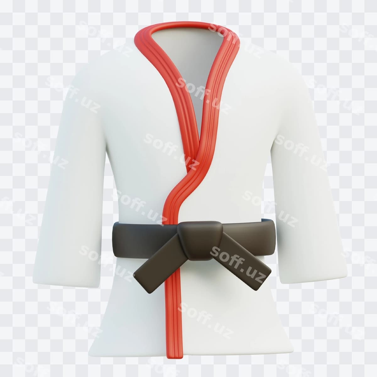 Karate uch oʻlchovli illustratsiyasi | Karate 3d illustration