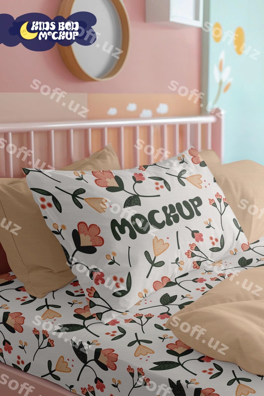 Bolalar matraxtasi namunasi | Kids bed mockup