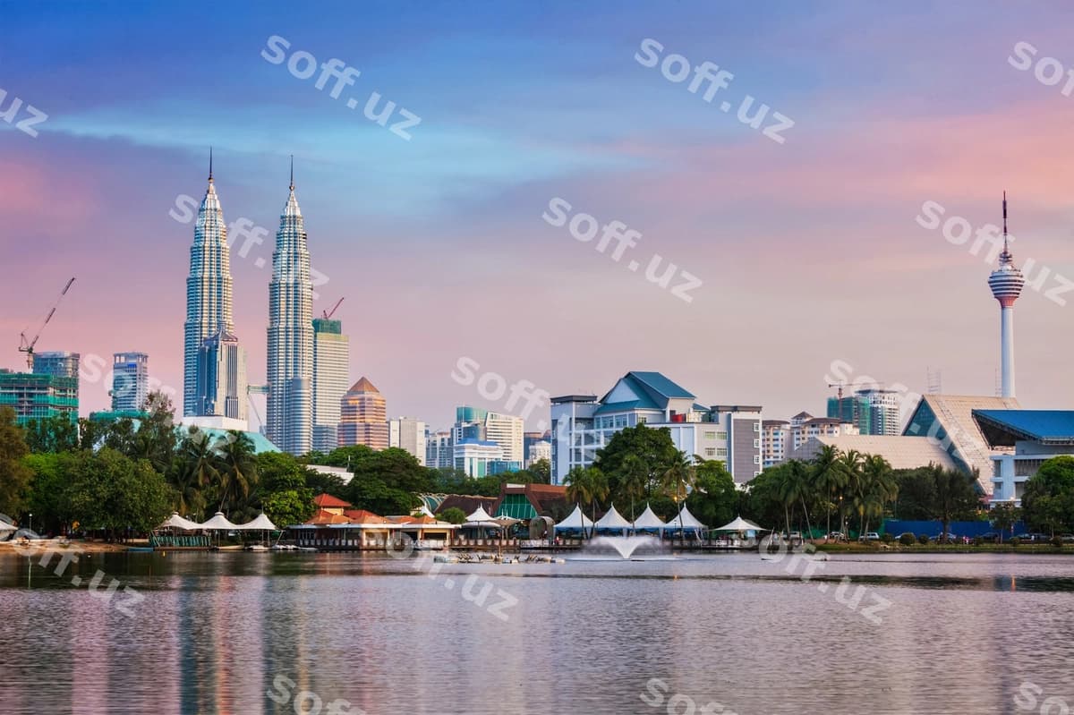 Kuala lumpur shahar silueti | Kuala lumpur skyline