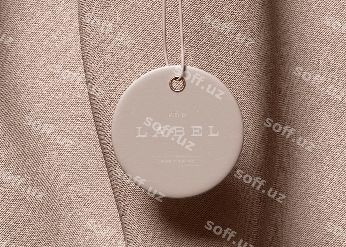 Yorliq yorlig'i maketi | Label tag mockup