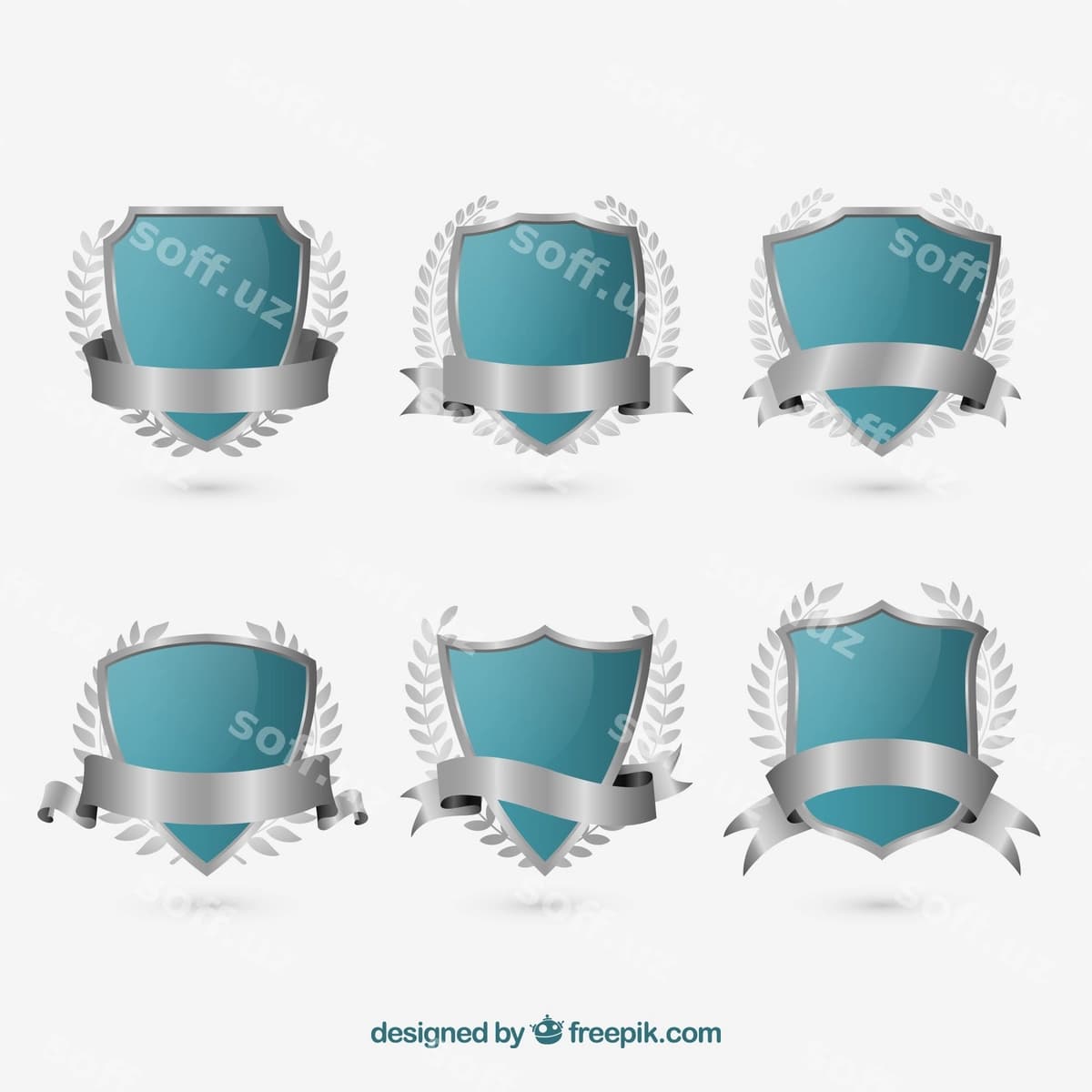 Laurel gulbandli shildar | Laurel wreath shields