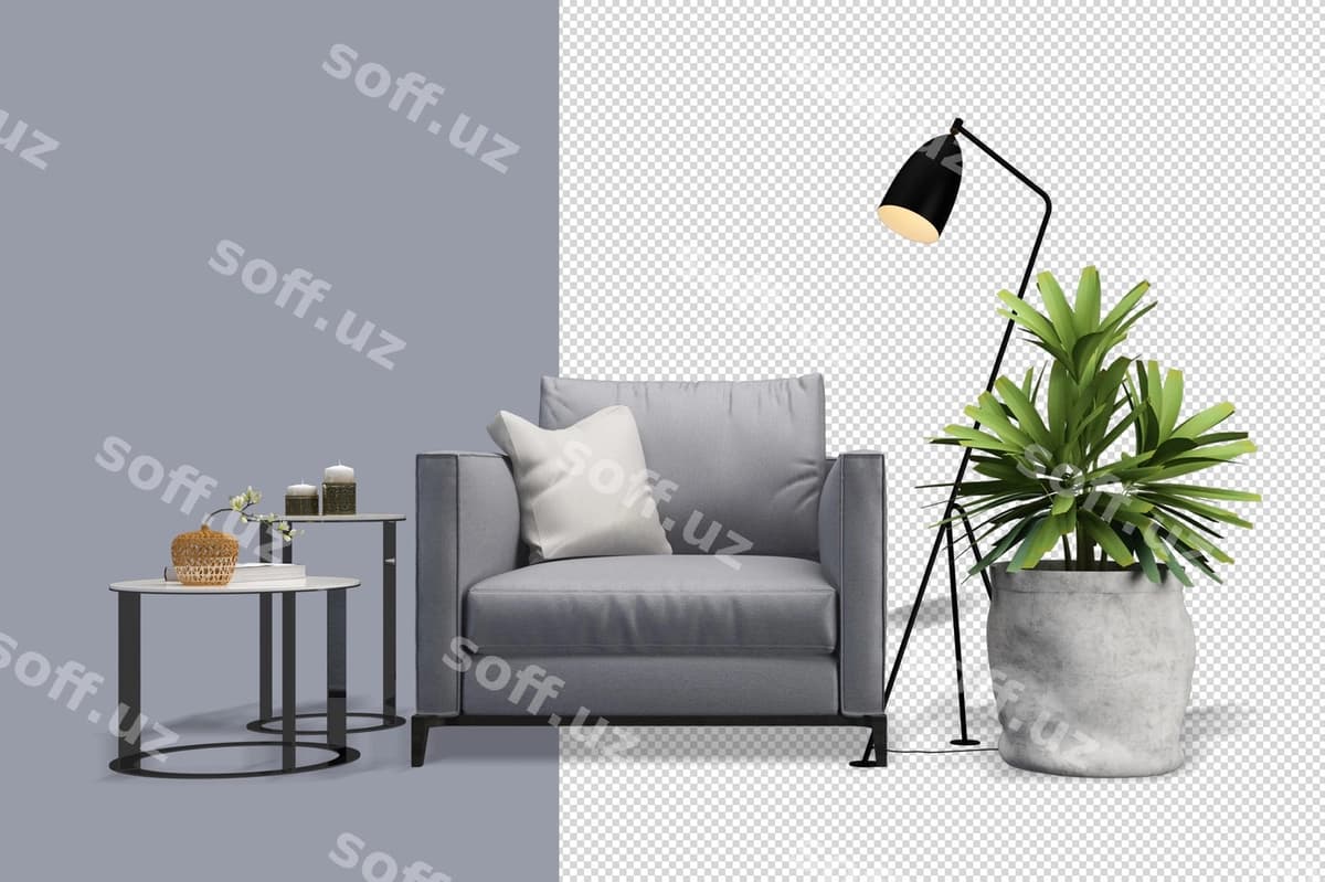 Leaf 3D mebel, stul, divan, stol | Leaf 3d furniture chair armchair table