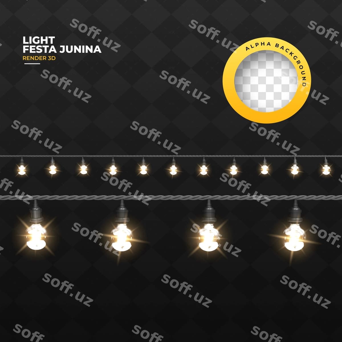 Yoritgichlar ajraltirilgan shaffof fonda | Lights isolated transparent background
