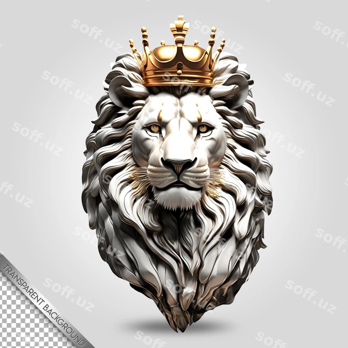 Sher shaffof orqa fon | Lion transparent background