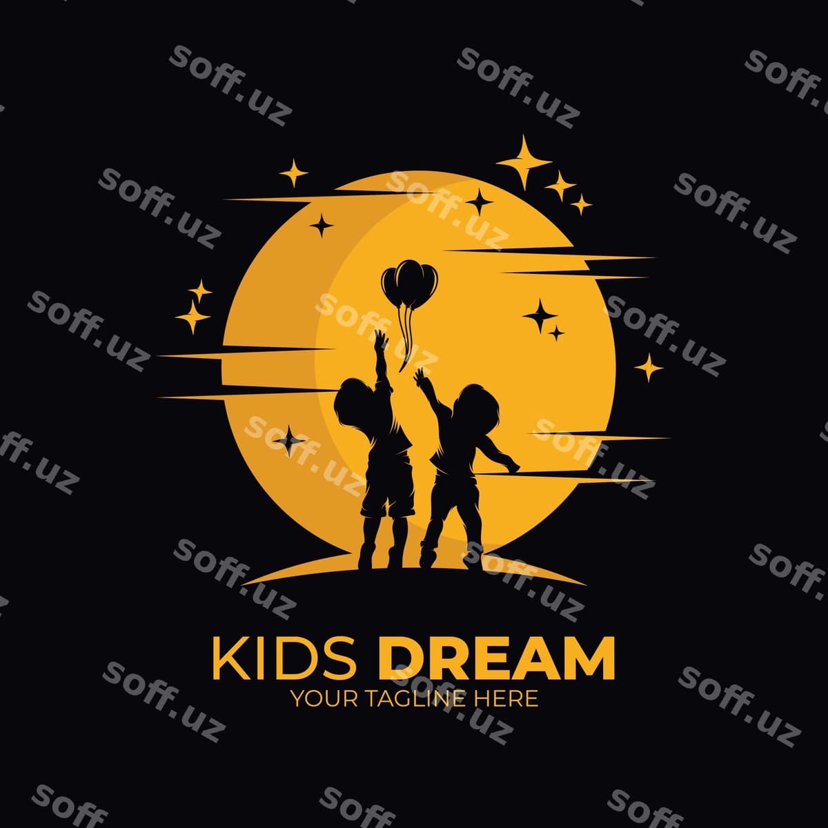 Kichik bolalar yulduz logotigiga erishyotgan | Little kids reaching star logo