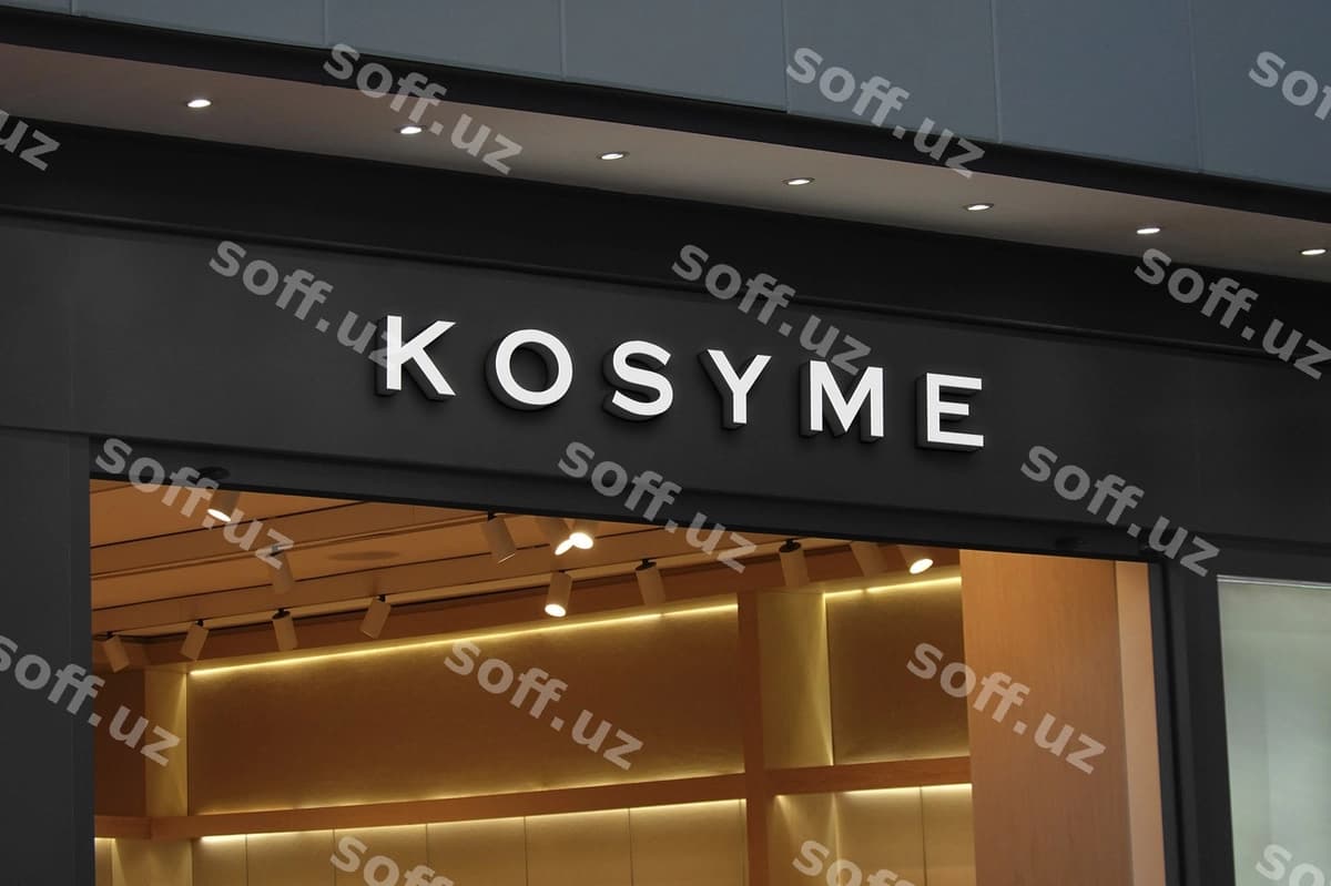 Logotip namuna 3D hasharot do'kon belgi | Logo mockup 3d luxury store sign