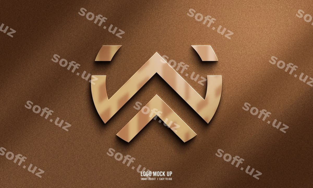 Logo mockup devor ziravori | Logo mockup wall grain