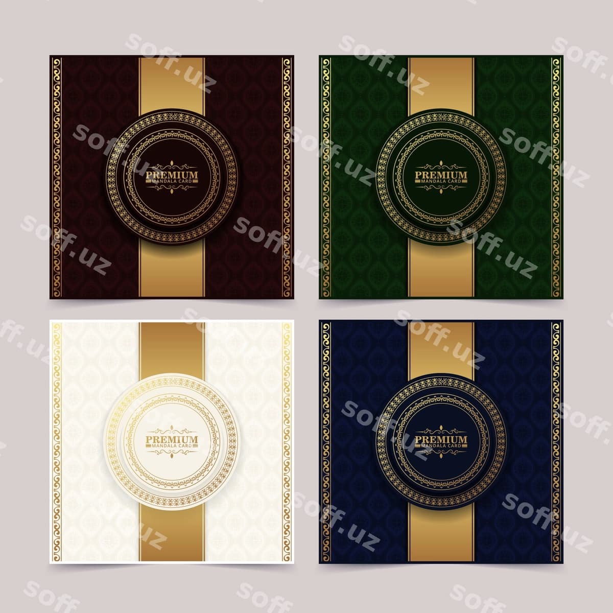 Mandala banerlar baholli komplekti | Luxury mandala banner set