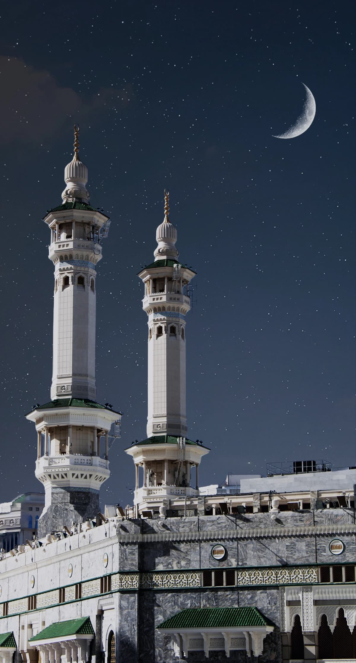 Minoralar Makka Ka'basi | Minarets meccan kaaba