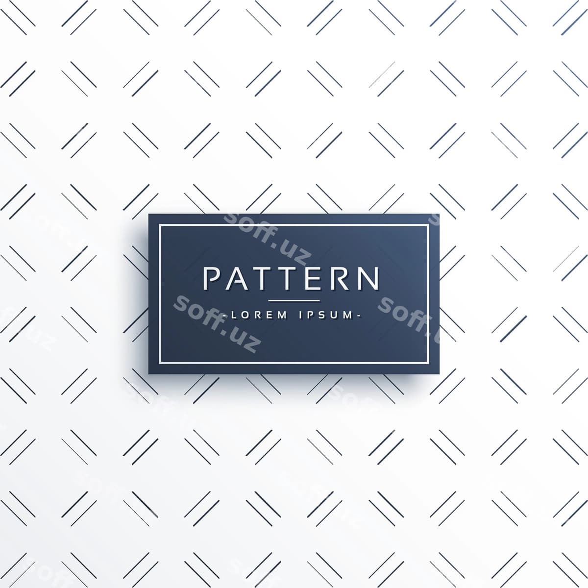 Qisqa diagonal chiziqlar bilan minimal naqsh | Minimal pattern with short diagonal lines