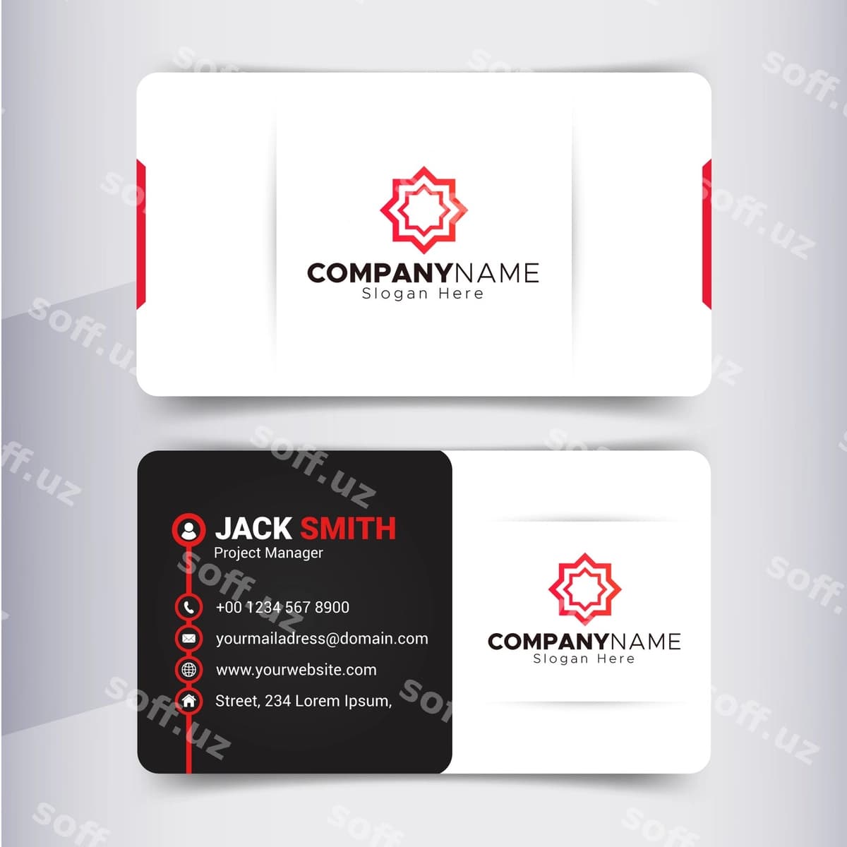 Zamonaviy biznes kartochka | Modern business card