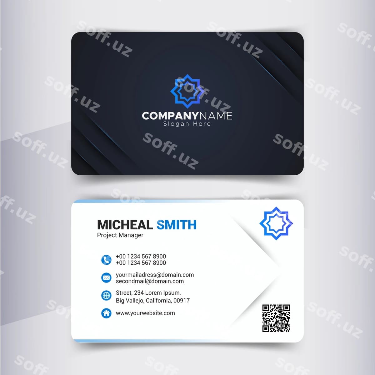 Zamonaviy biznes karta | Modern business card