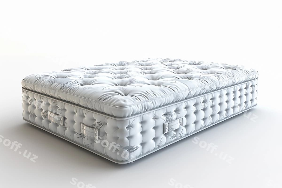 Zamonaviy mattress ajraltirilgan oq fonda | Modern mattress isolated white background