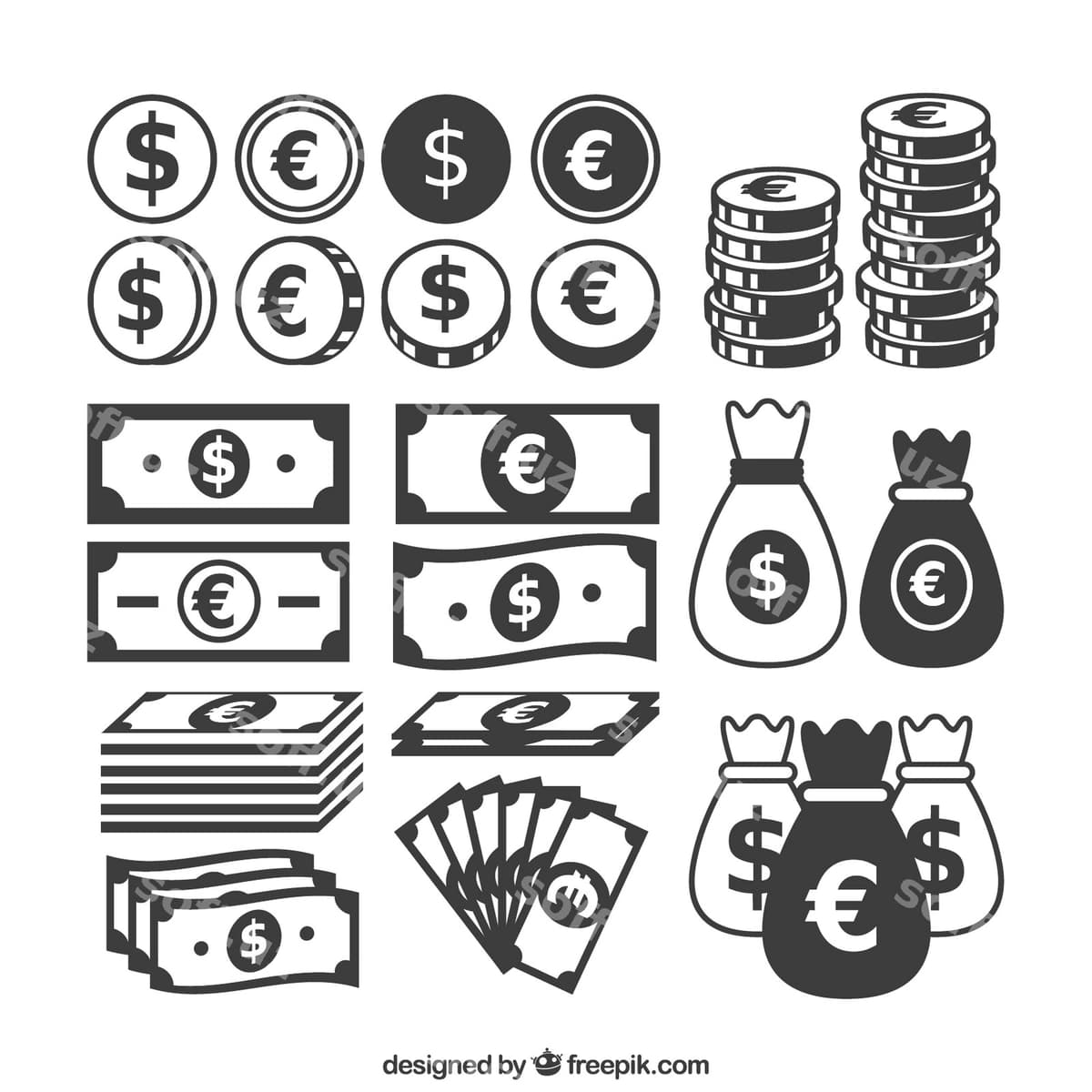 Pul ikonkalar | Money icons
