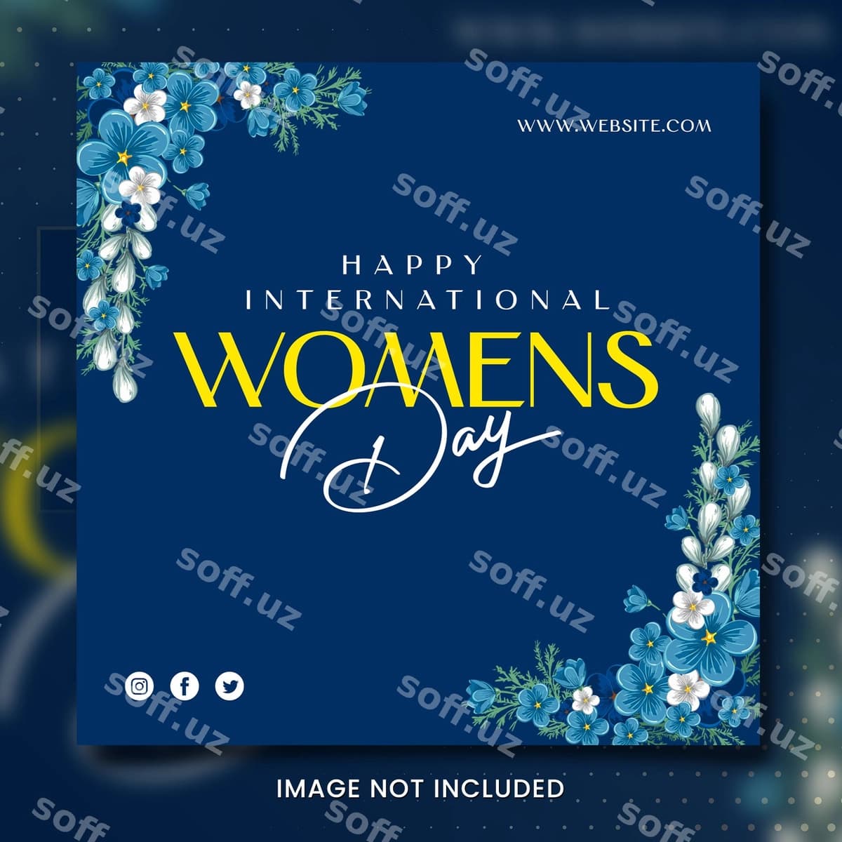 Ona kun ijtimoiy shablon | Mother day social template