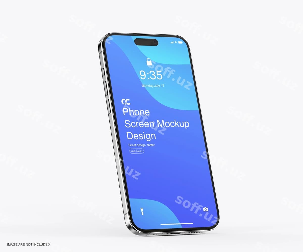 Yangi smartfon modeli | New smartphone mockup
