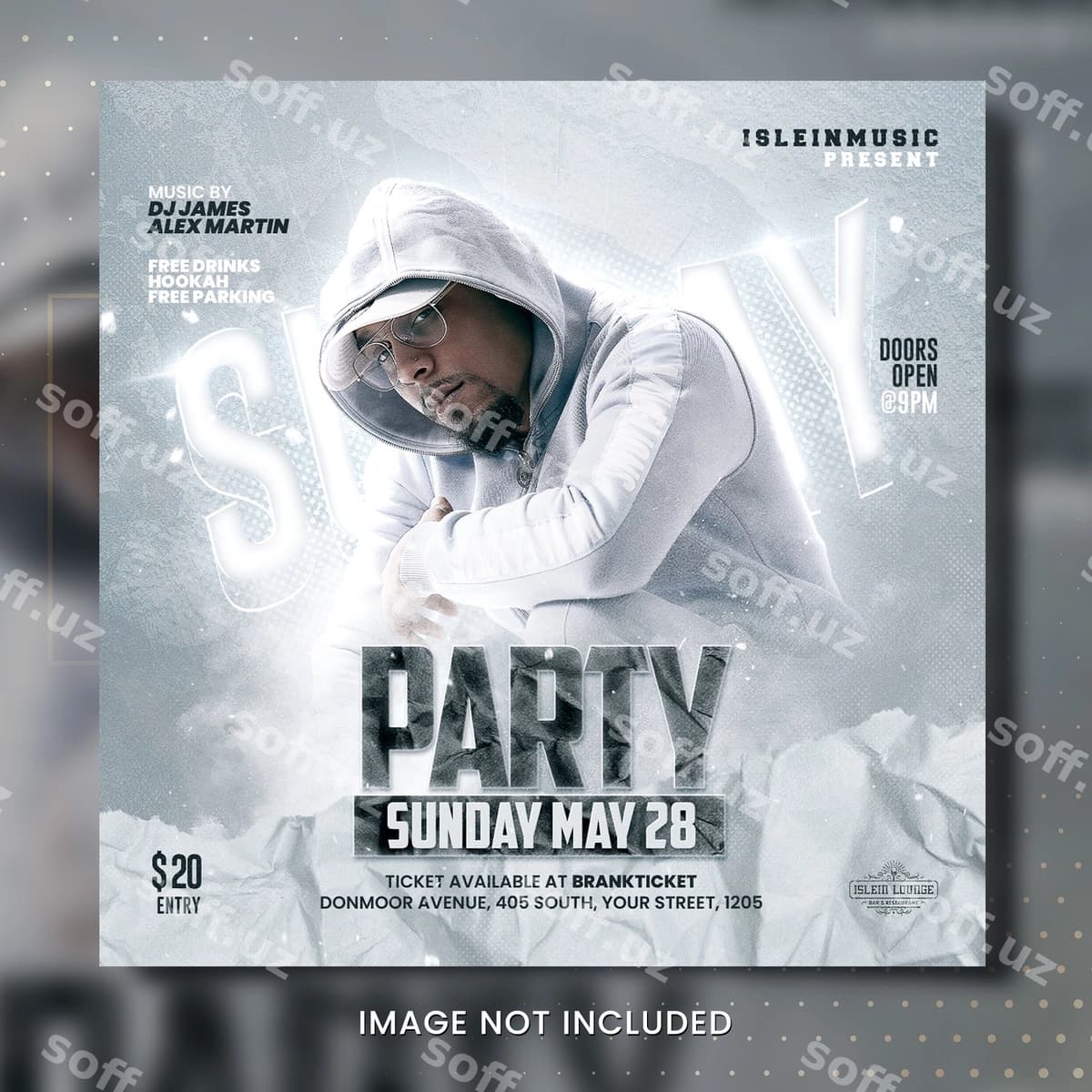 Kecha to'p flyeri | Night party flyer