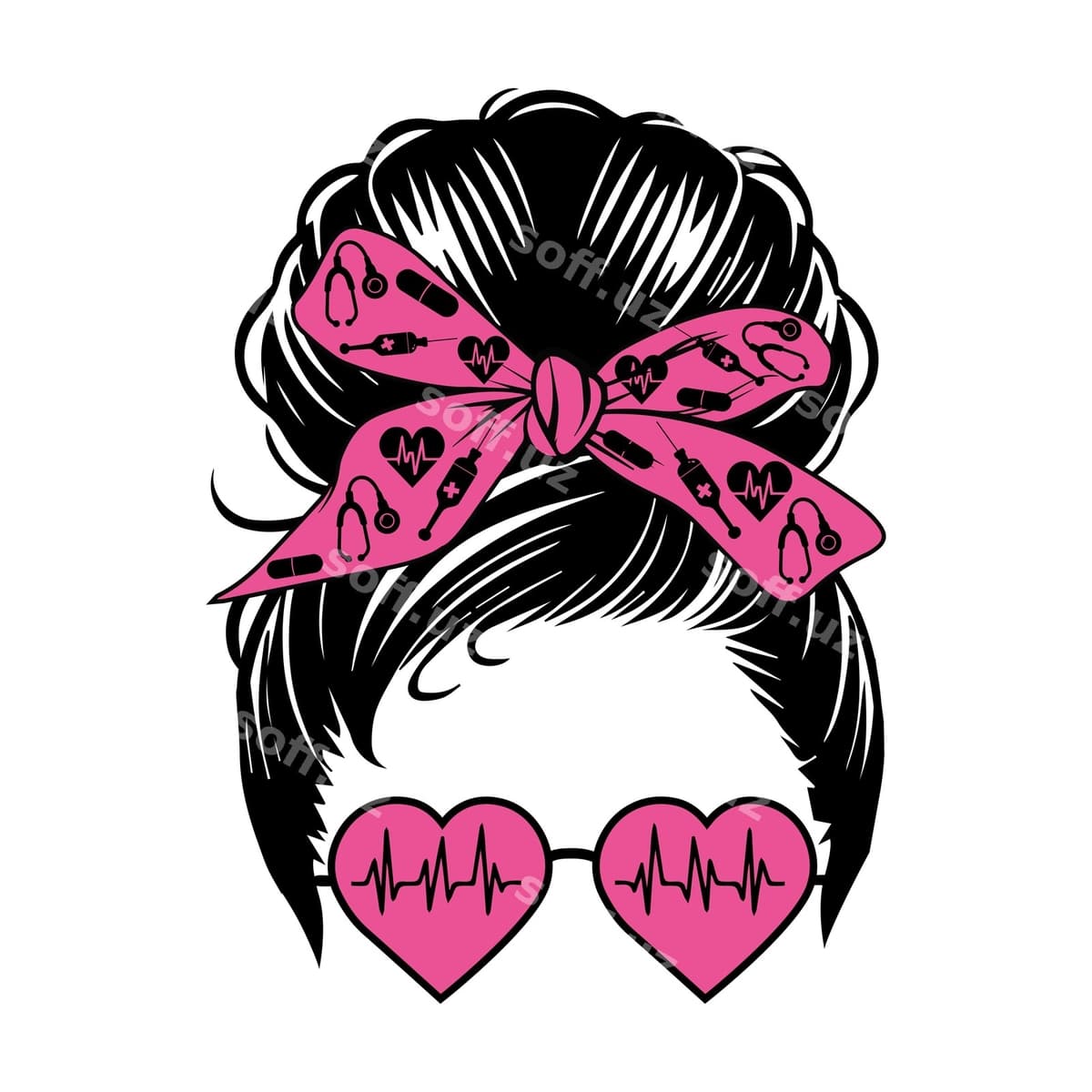 Hamshira hayoti tartibsiz bulochka | Nurse life messy bun