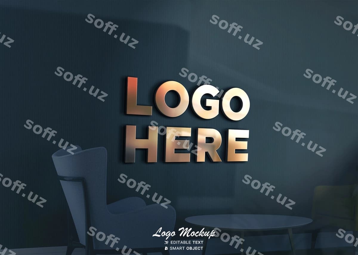 Ofis logotipi mockup | Office logo mockup